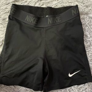 Black Nike compression shorts